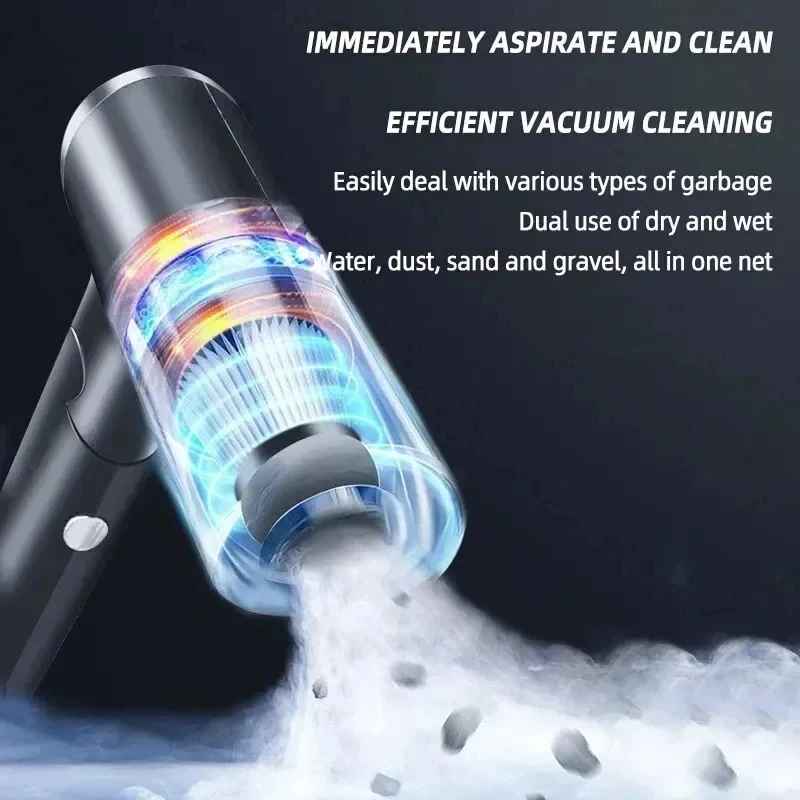 Portable 3 in 1 Handheld Vacuum Cleaner with Blower High Power Rechargeable for Car Home and Dusting Needs