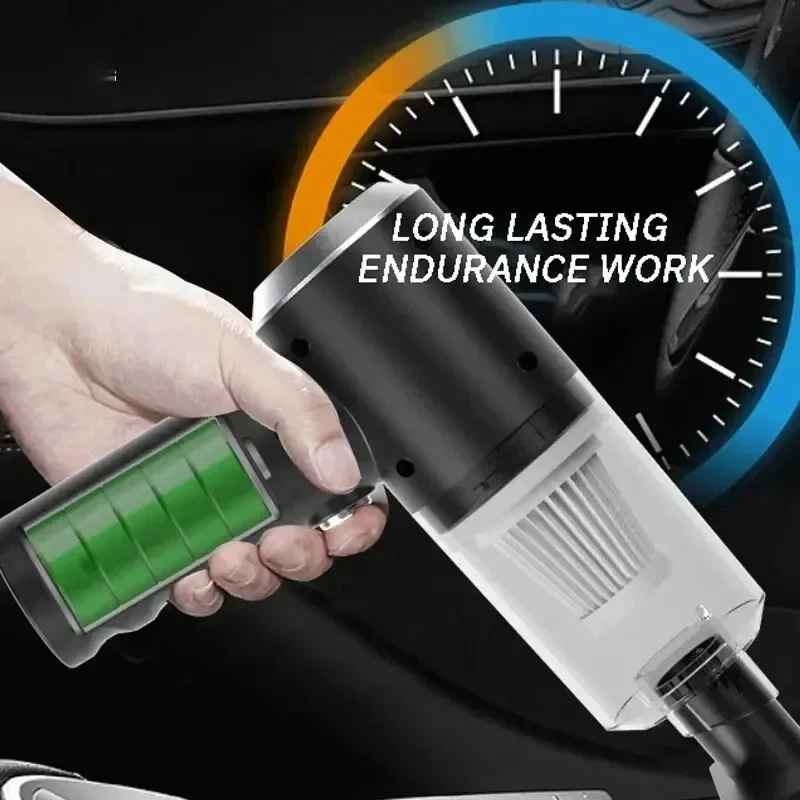 Portable 3 in 1 Handheld Vacuum Cleaner with Blower High Power Rechargeable for Car Home and Dusting Needs
