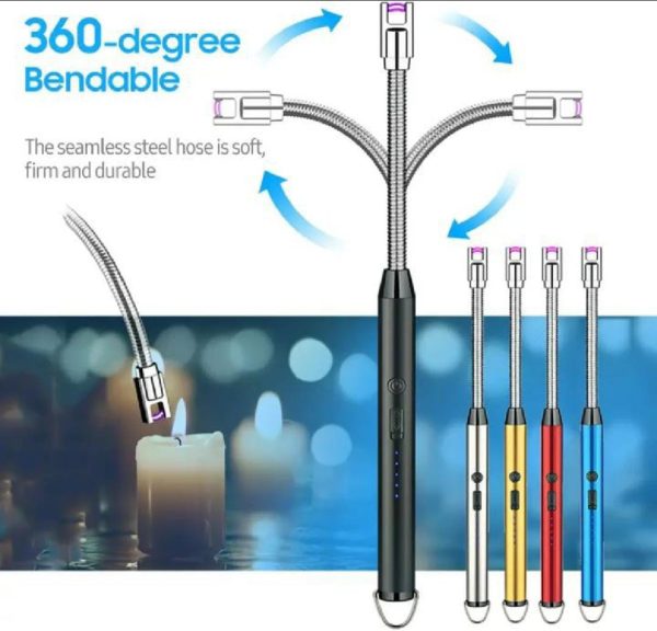 Windproof Electric Rechargeable Lighter With Flexible